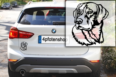 Preview: Autoaufkleber "Labrador" Kopf