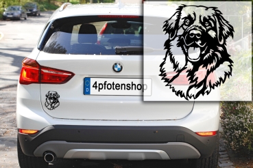 Preview: Autoaufkleber "Leonberger" Kopf