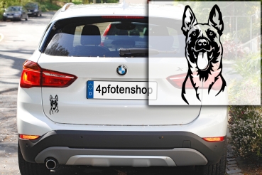 Autoaufkleber "Malinois" Kopf