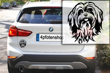 Autoaufkleber "Lhasa Apso" Kopf