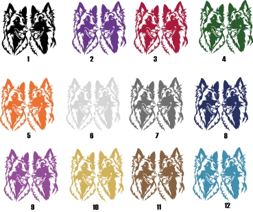Autoaufkleber "Tervueren" Köpfe