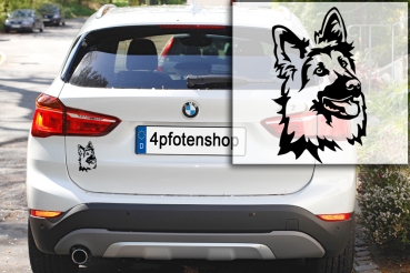 Autoaufkleber "Deutscher Schäferhund" Kopf