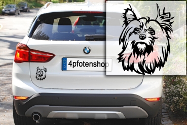 Autoaufkleber "Yorkshire Terrier" Kopf