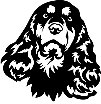 Autoaufkleber "Englischer Cocker Spaniel" Kopf