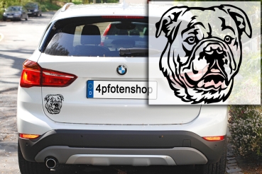 Autoaufkleber "Continental Bulldog" Kopf