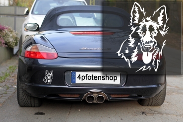 Autoaufkleber "Deutscher Schäferhund" Kopf