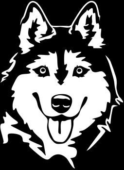 Autoaufkleber "Siberian Husky" Kopf