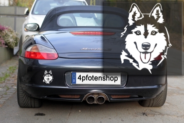 Autoaufkleber "Siberian Husky" Kopf