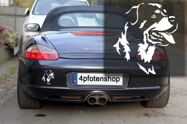 Autoaufkleber "Rottweiler" Kopf