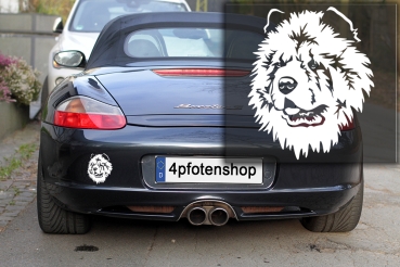 Autoaufkleber "Chow Chow" Kopf