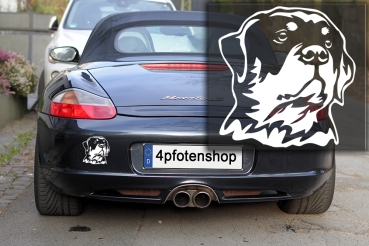 Autoaufkleber "Rottweiler" Kopf