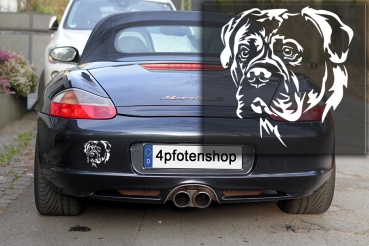 Autoaufkleber "Bullmastiff" Kopf