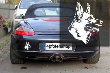 Autoaufkleber "Deutscher Schäferhund" Kopf