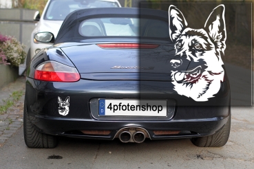 Autoaufkleber "Deutscher Schäferhund" Kopf