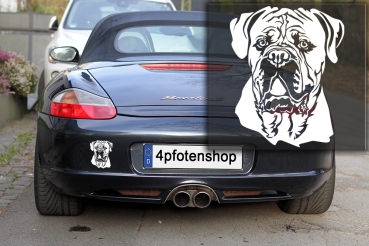 Autoaufkleber "Cane Corso" Kopf