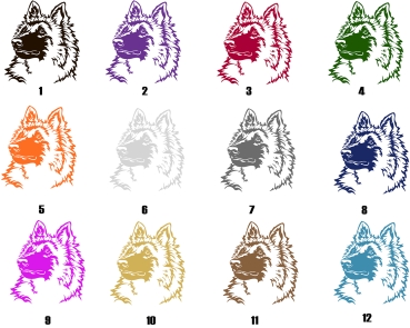 Autoaufkleber "Tervueren" Kopf
