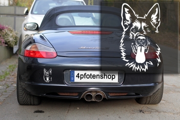 Autoaufkleber "Deutscher Schäferhund" Kopf