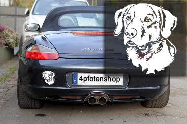 Autoaufkleber "Labrador" Kopf