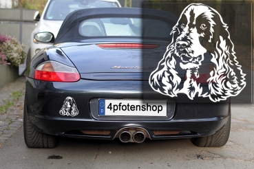 Autoaufkleber "Englischer Cocker Spaniel" Kopf