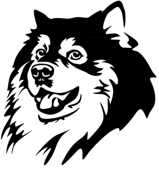 Autoaufkleber "Finnischer Lapphund" Kopf