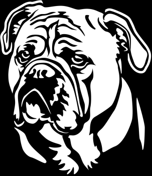 Aufkleber Continental Bulldog Kopf