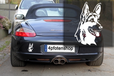 Autoaufkleber "Deutscher Schäferhund" Kopf