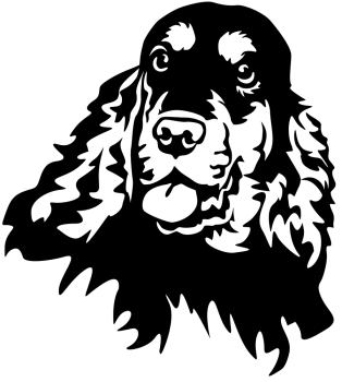 Autoaufkleber "Englischer Cocker Spaniel" Kopf