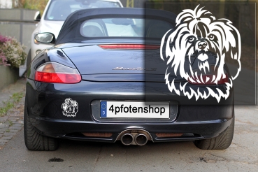 Autoaufkleber "Shih-Tzu" Kopf