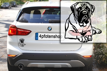 Autoaufkleber "Bullmastiff" Kontur