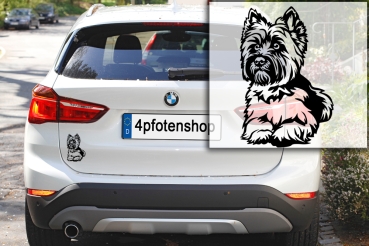 Autoaufkleber "Cairn Terrier" Kontur