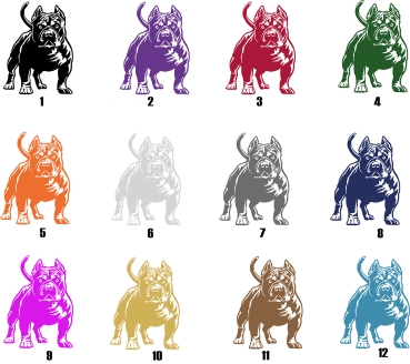 Autoaufkleber "American Bully" Kontur