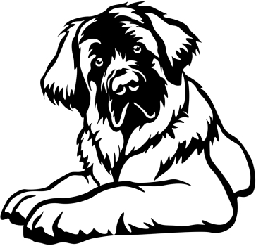 Aufkleber Leonberger