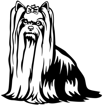 Aufkleber Yorkshire Terrier
