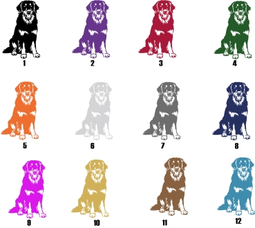 Preview: Autoaufkleber "Hovawart" Kontur