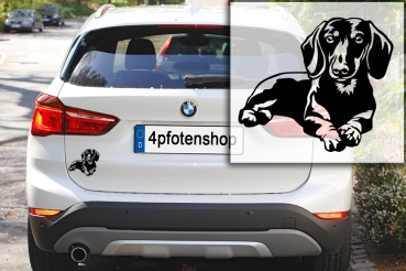 Preview: Autoaufkleber "Dackel (Kurzhaar)" Kontur