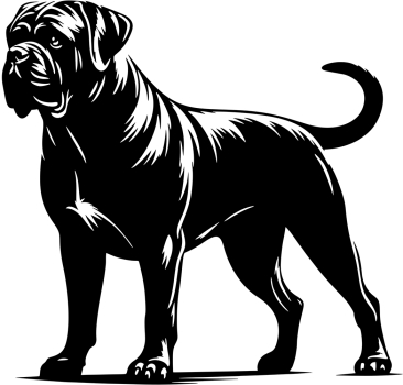Aufkleber Bullmastiff