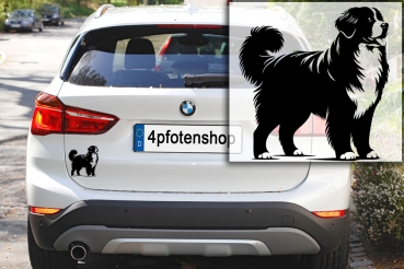 Preview: Autoaufkleber "Berner Sennenhund" Kontur