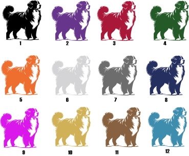 Preview: Autoaufkleber "Berner Sennenhund" Kontur