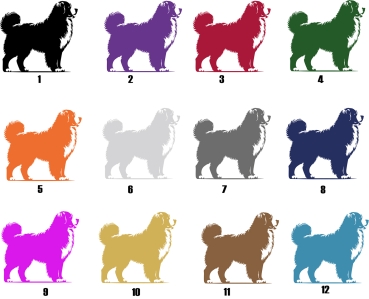 Autoaufkleber "Berner Sennenhund" Kontur