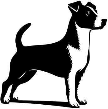 Aufkleber jack russell terrier