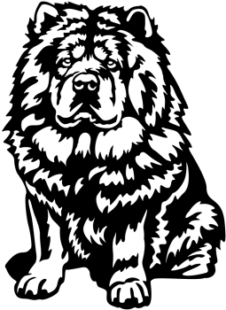 Aufkleber Chow Chow