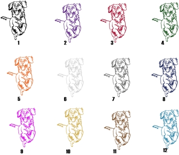 Preview: Autoaufkleber "Duck Tolling Retriever" Kontur