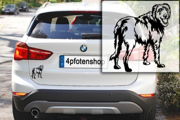 Autoaufkleber "Irish Wolfhound" Kontur