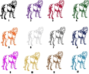 Autoaufkleber "Irish Wolfhound" Kontur