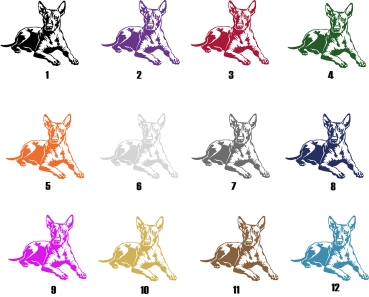 Preview: Autoaufkleber "Xoloitzcuintle" Kontur