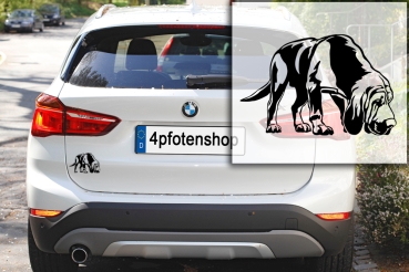 Preview: Autoaufkleber "Bloodhound" Kontur