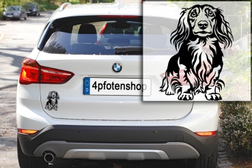 Autoaufkleber "Dackel (Langhaar)" Kontur