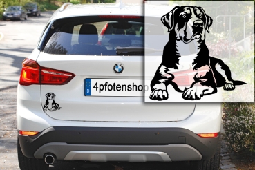 Preview: Autoaufkleber "Großer Schweizer Sennenhund" Kontur