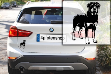 Preview: Autoaufkleber "Rottweiler" Kontur