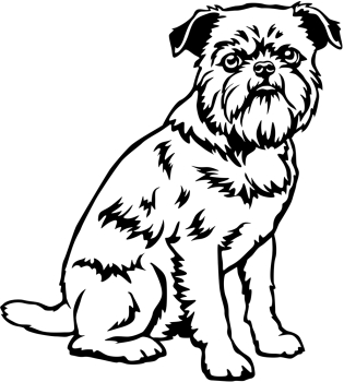 Aufkleber Brüsseler Griffon